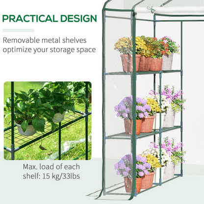 Walk in Portable Greenhouse 143 L x 73W x 195H cm