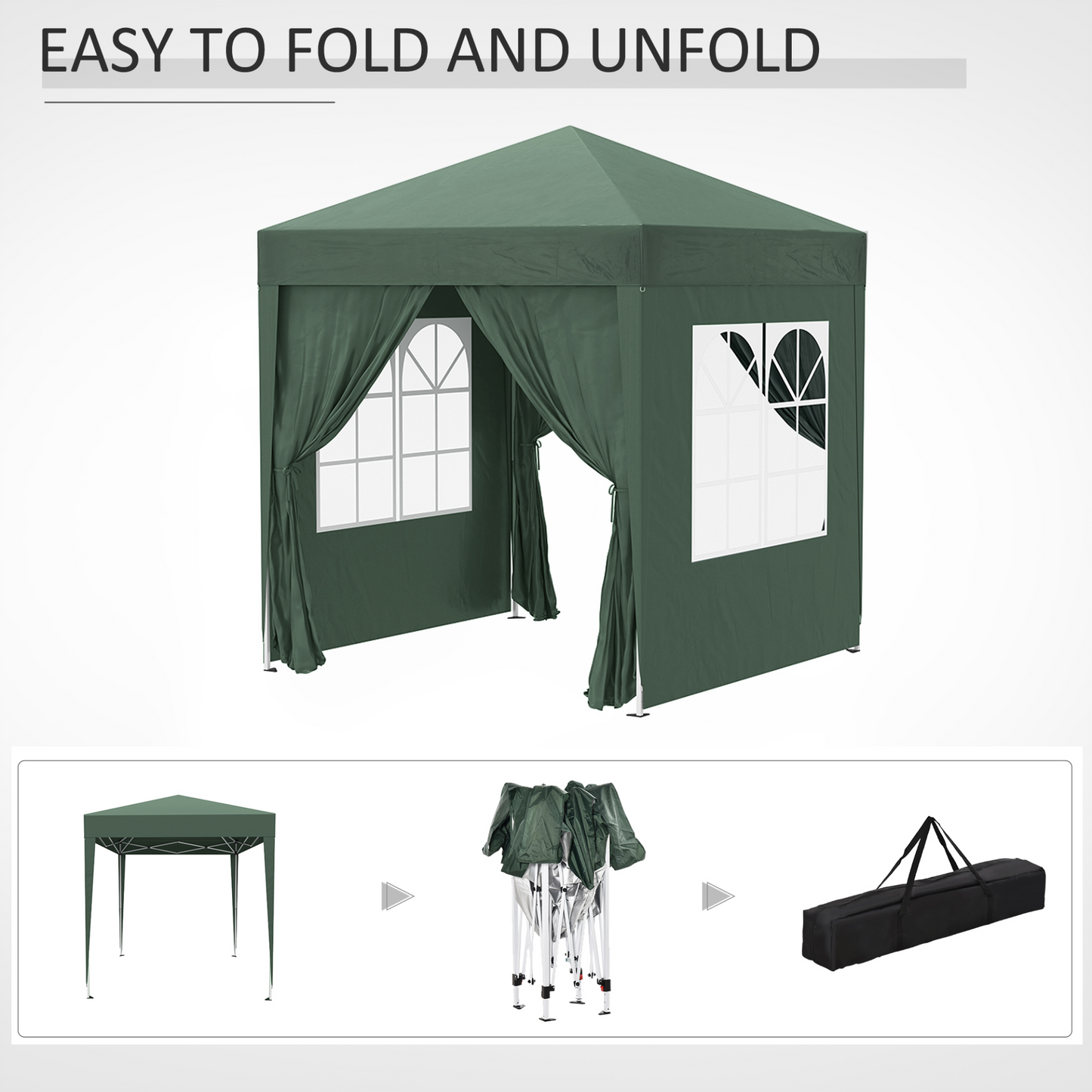 Garden Pop Up Gazebo with removable walls | Jscapes