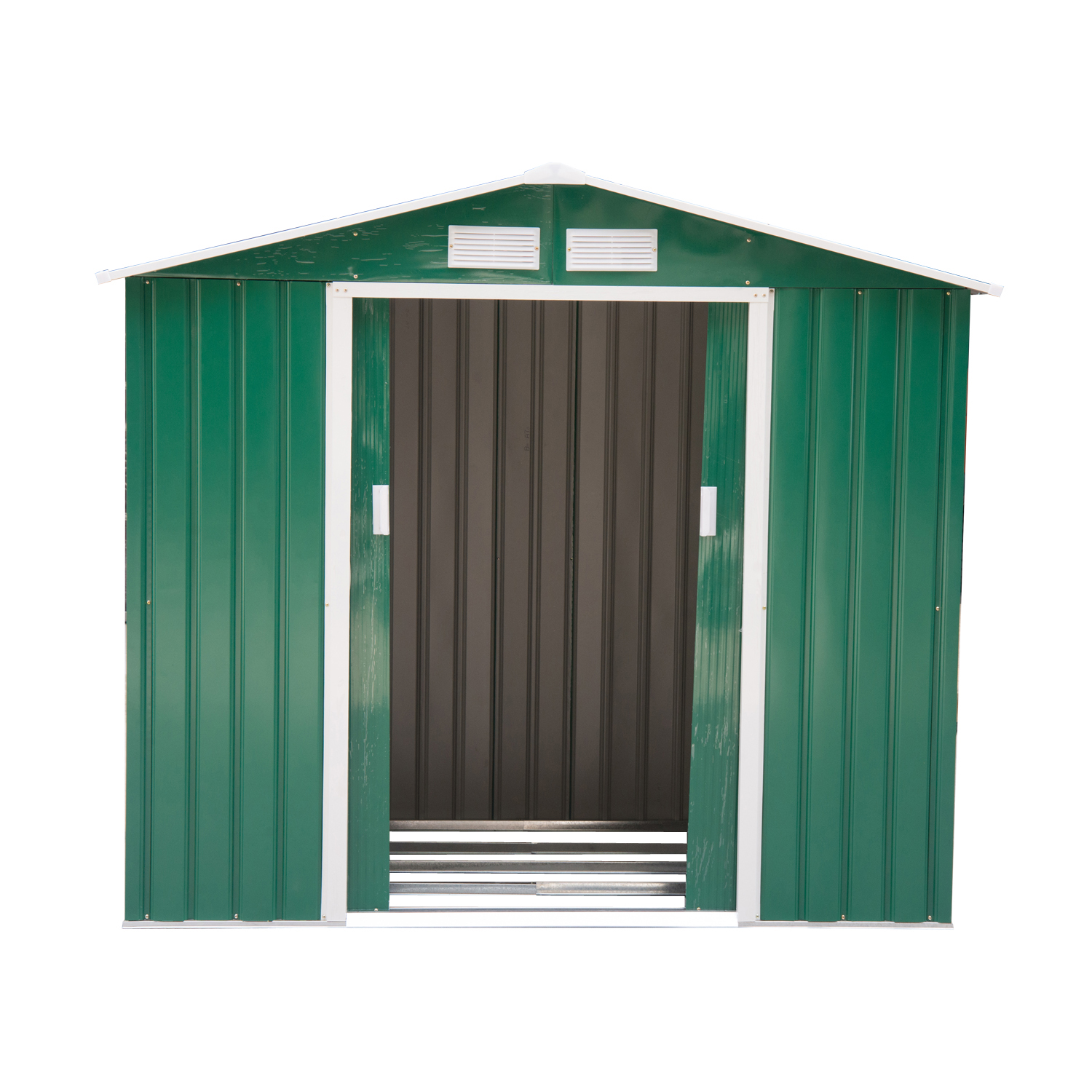 7ft x 4ft Lockable Garden Shed Green