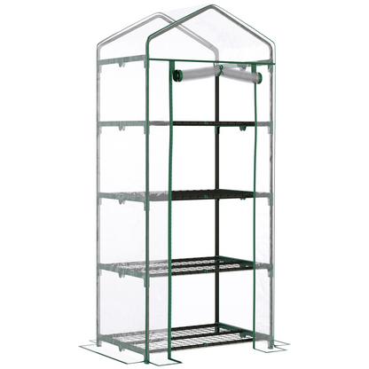 4 Tiers Mini Portable Greenhouse 160H x 70L x 50Wcm