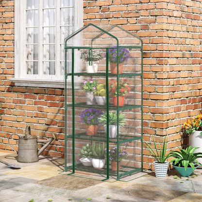 4 Tiers Mini Portable Greenhouse 160H x 70L x 50Wcm