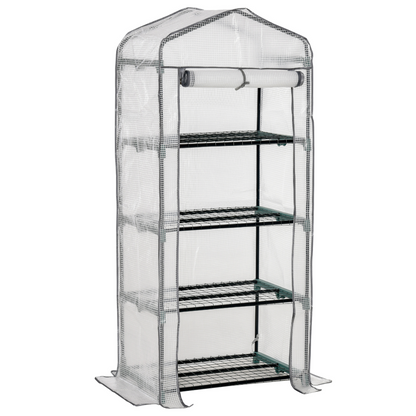 4 Tiers Mini Portable Greenhouse 160H x 70L x 50Wcm