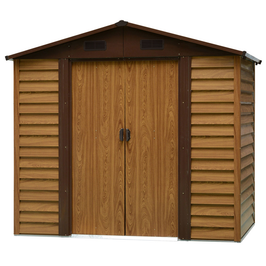 8ft x 6ft  Outdoor Metal Garden Shed