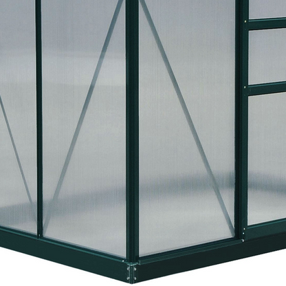 Clear Polycarbonate Greenhouse w/ Slide Door (6 x 4ft)