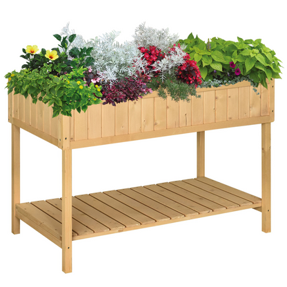 Wooden Herb Planter Raised Bed