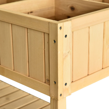 Wooden Herb Planter Raised Bed