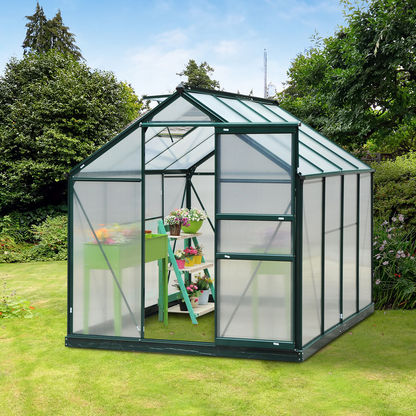 Large Walk-In Green House with Slide Door (6 x 8ft)