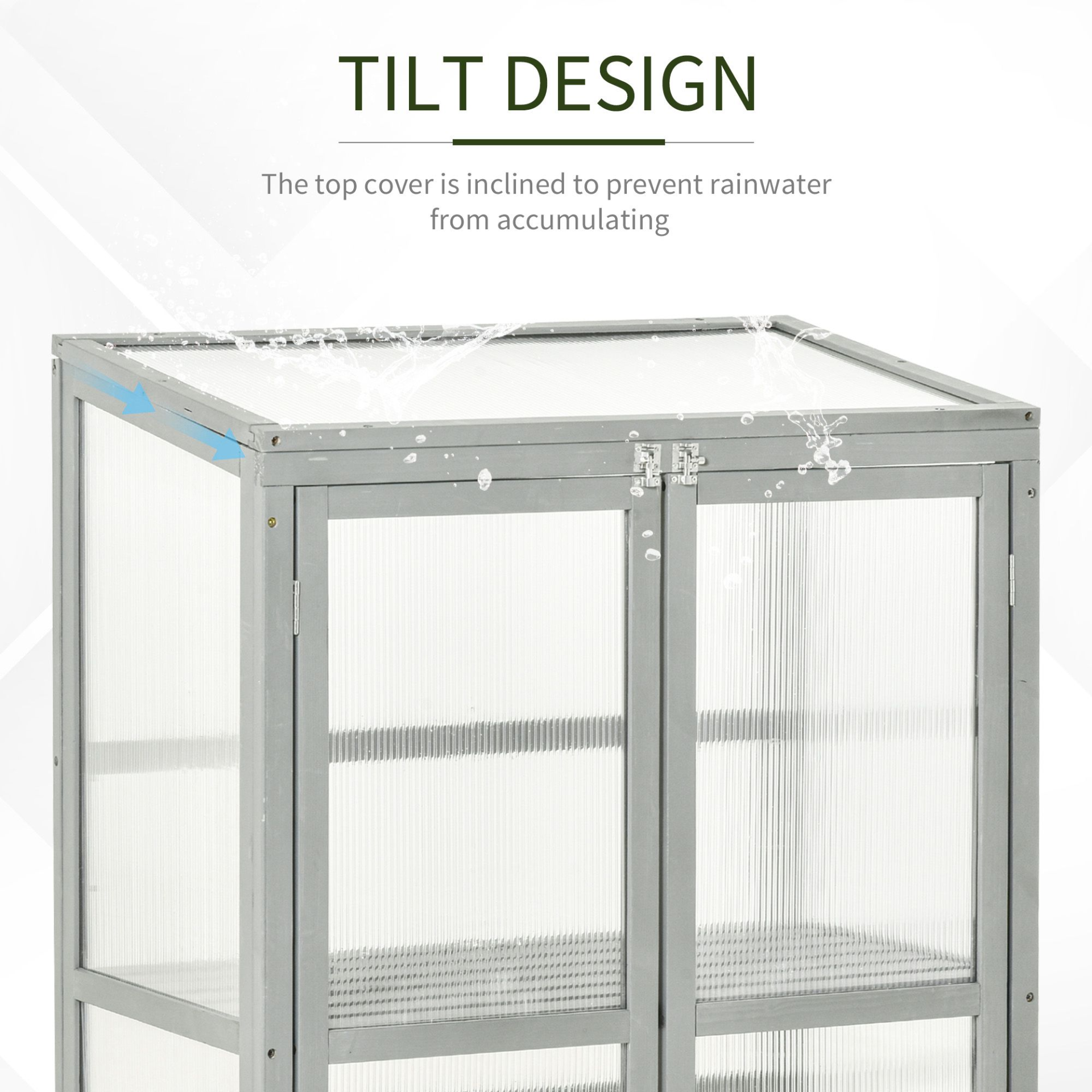 Wooden Cold Frame Grow House- 76 x 47 x 110cm