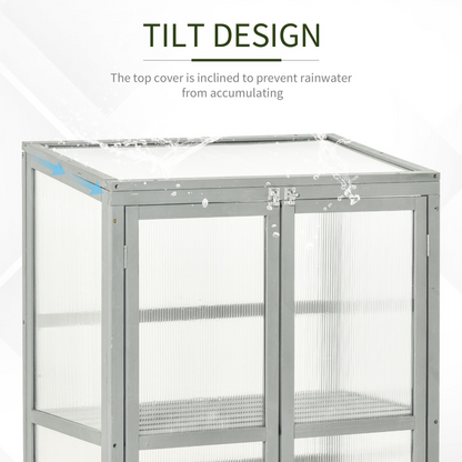 Wooden Cold Frame Grow House- 76 x 47 x 110cm