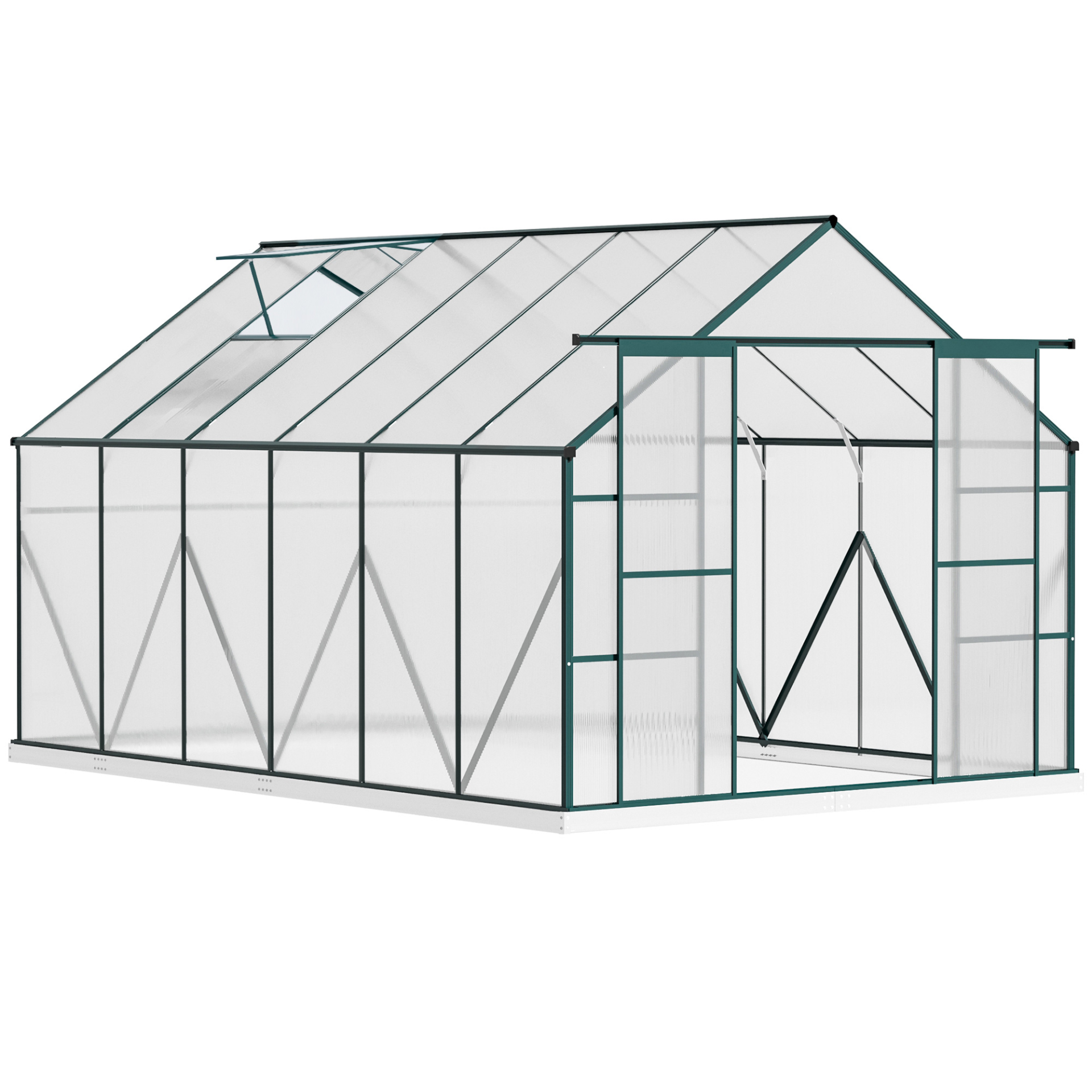 Aluminium Greenhouse  8 x 12ft