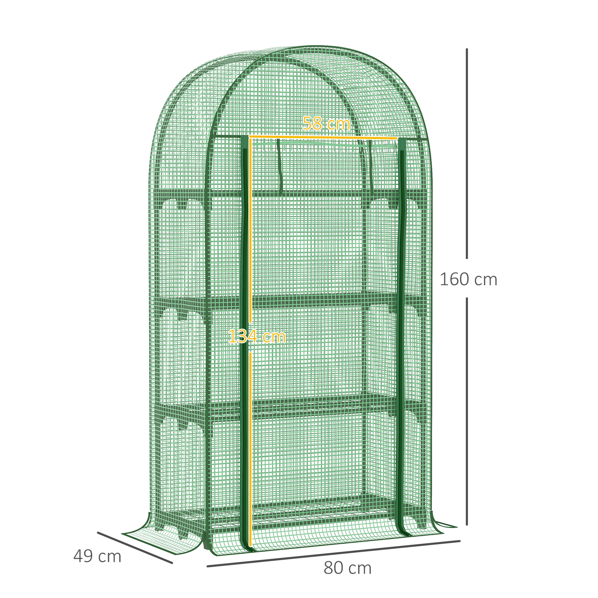 Mini Greenhouse for Outdoor 80 x 49 x 160cm