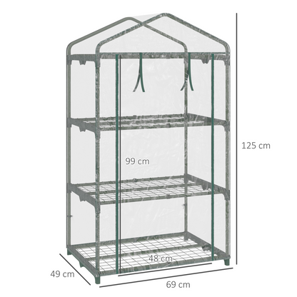 3 Tier Mini Greenhouse 69L x 49W x 125H cm