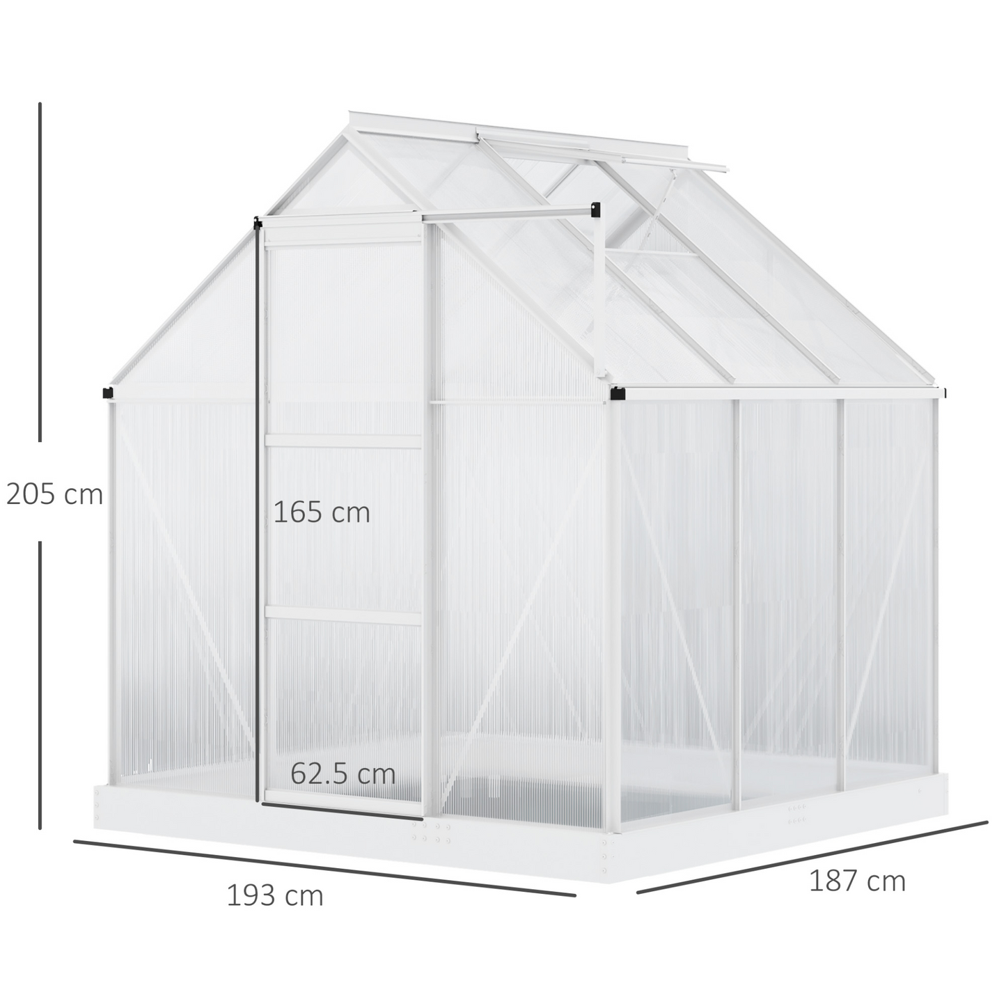 6 x 6 FT Walk-In Greenhouse 3.6㎡