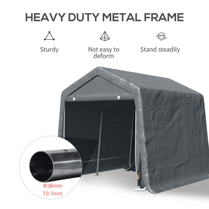 Garden Storage Shelter with Double Zipper Doors