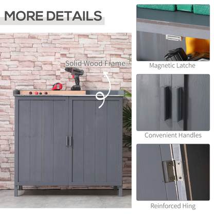 Garden Storage Cabinet- Grey