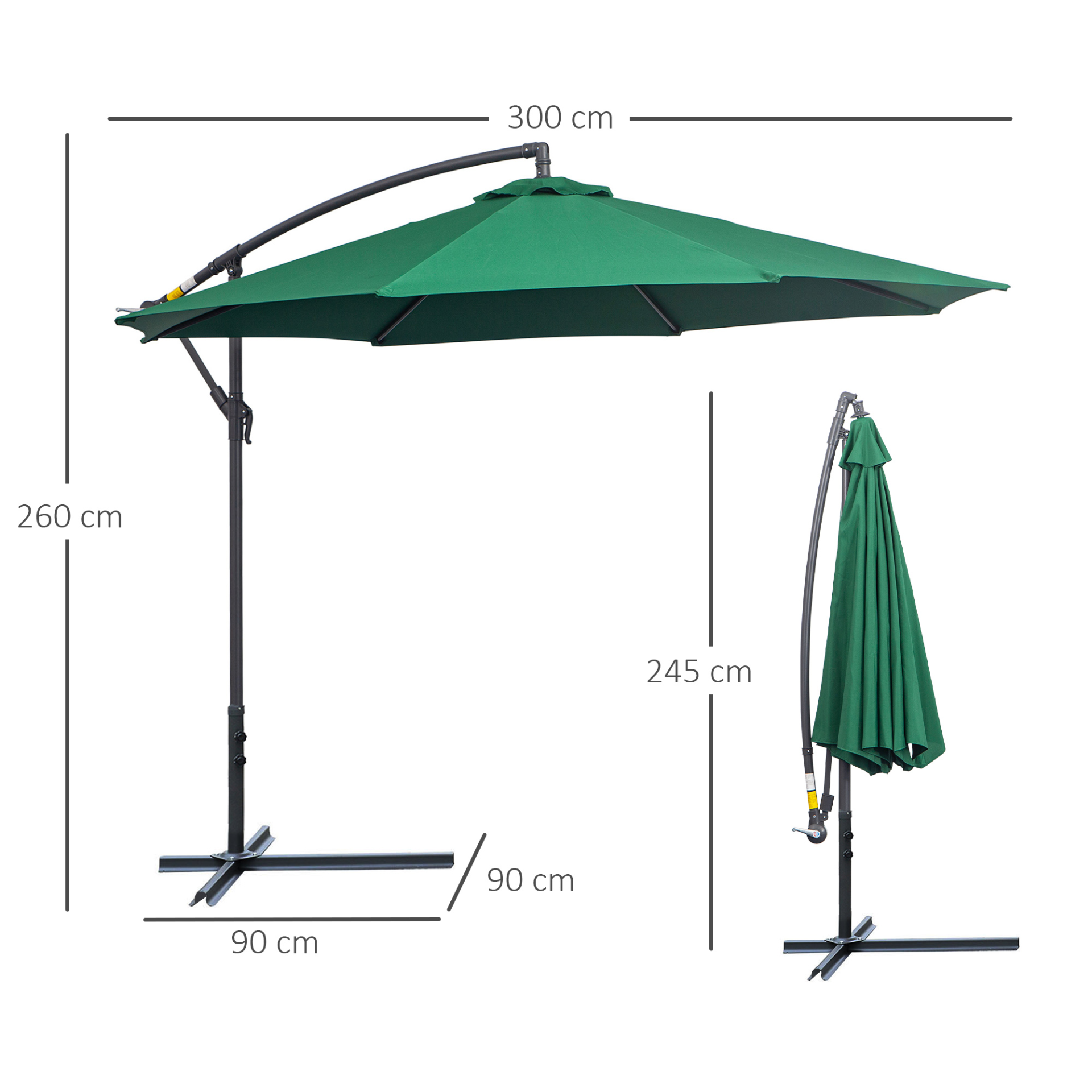 Green Garden Banana Parasol