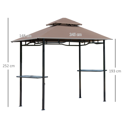 Double-Tier BBQ Gazebo | Jscapes Home and Garden  