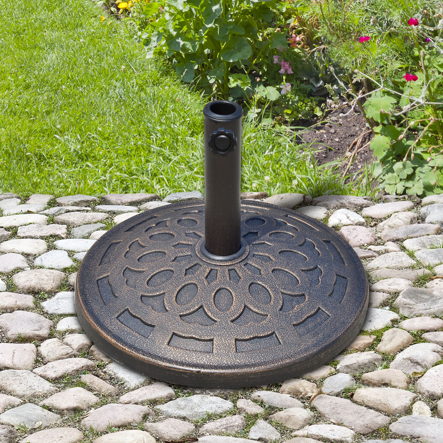  Bronze Round Garden Parasol Base