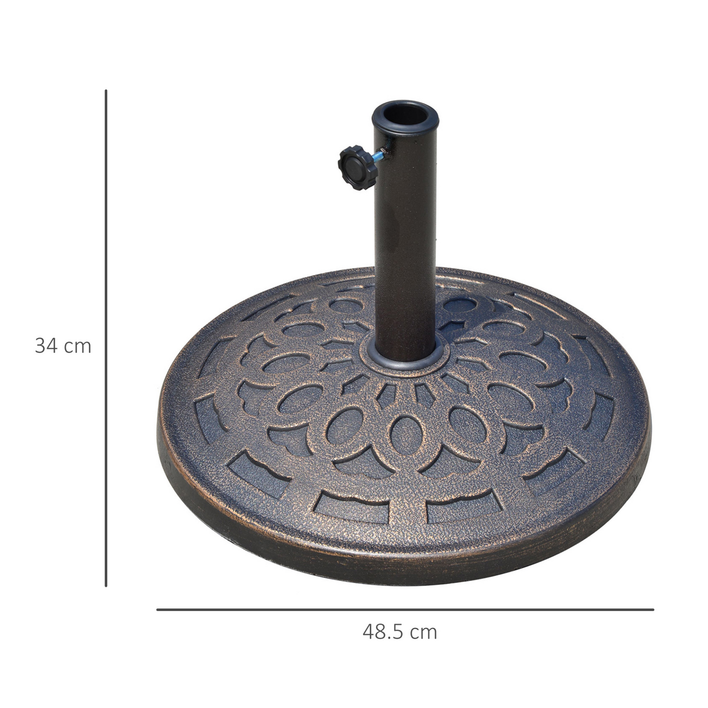  Bronze Round Garden Parasol Base