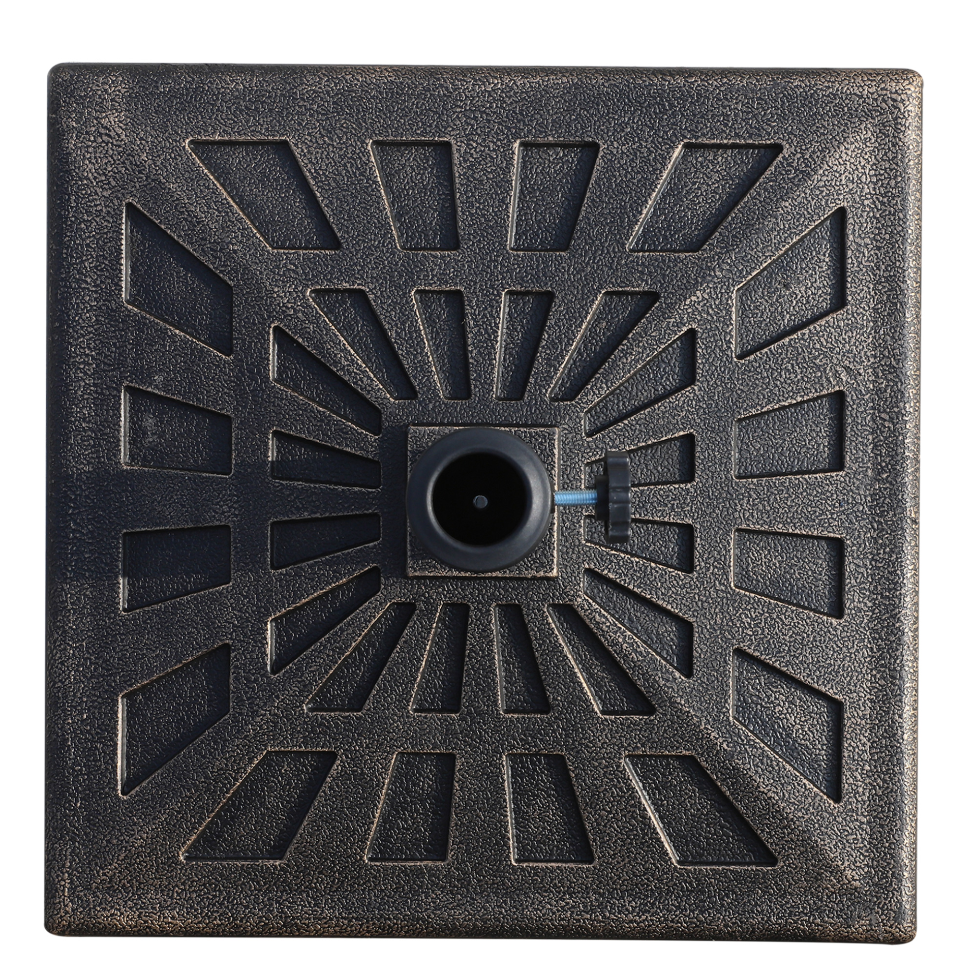 Bronze Square Umbrella Stand Base