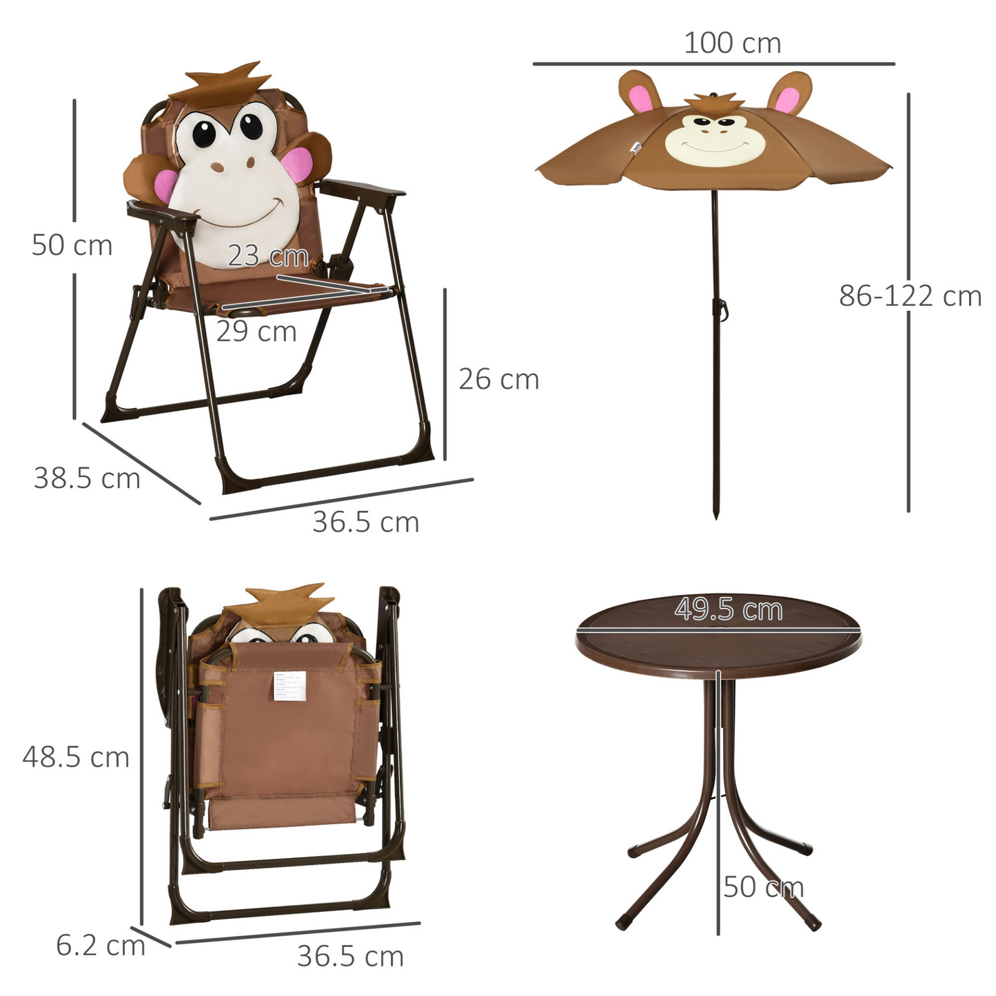 Kids Bistro Table and Chair Set