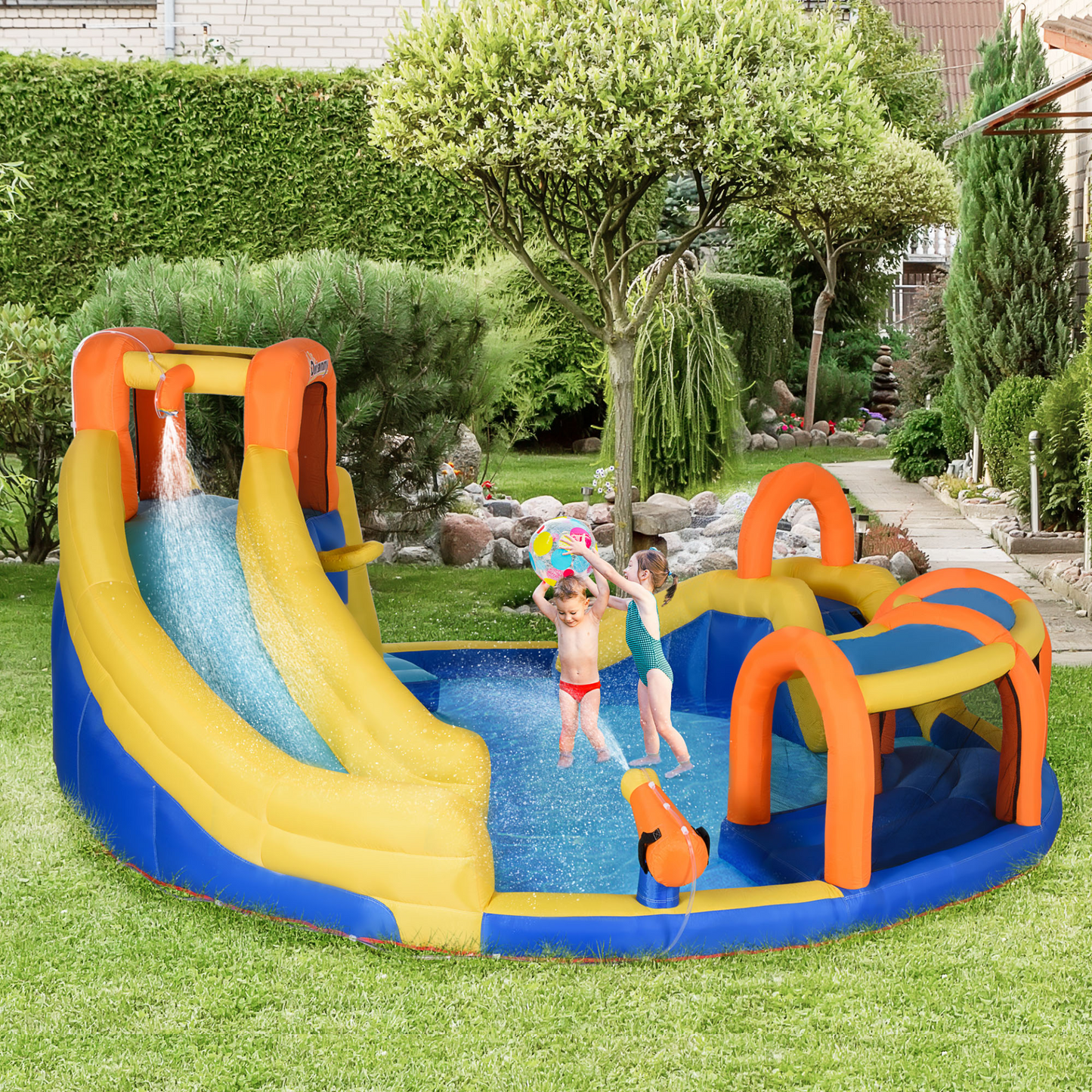 6 in 1 Kids Bouncy Castle 4.35 x 4.35 x 2m