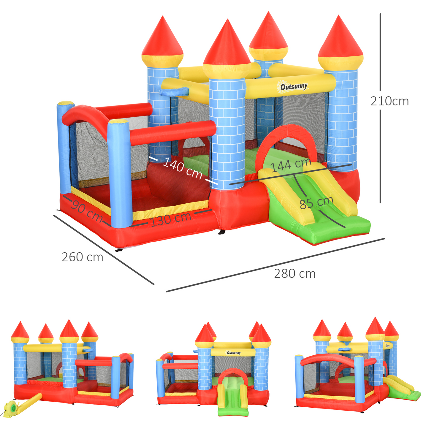 Kids Bounce Castle House Castle Design