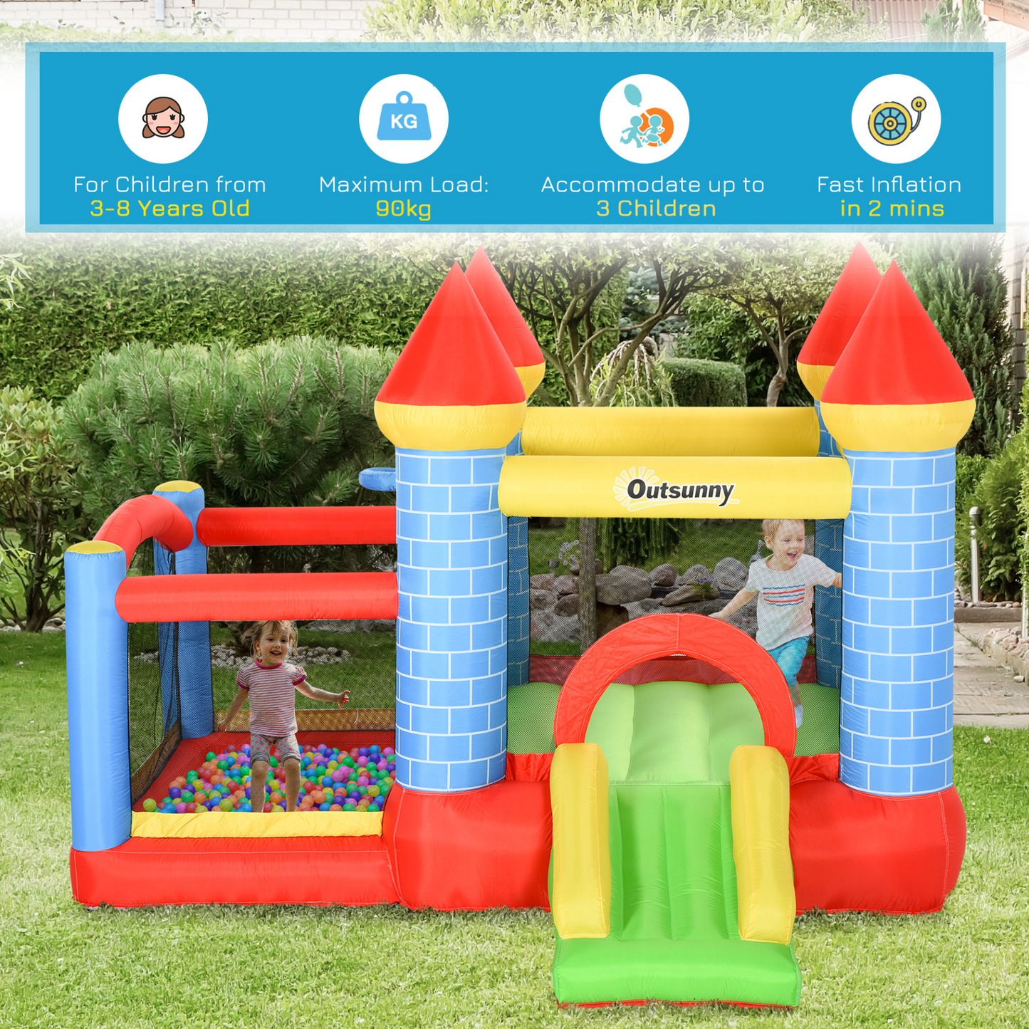 Kids Bounce Castle House Castle Design