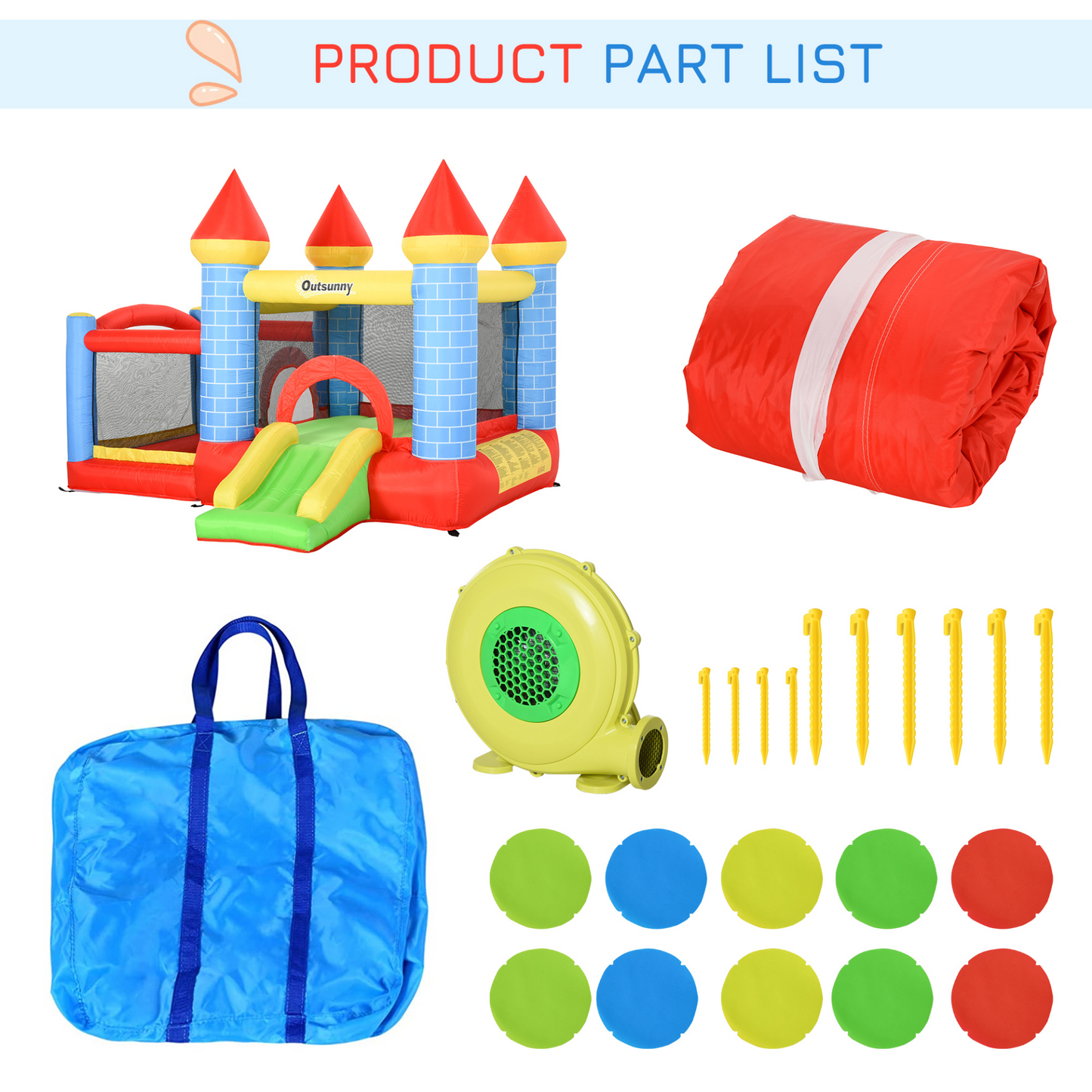 Kids Bounce Castle House Castle Design