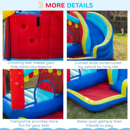 4 in 1 Kids Bouncy Castle with Blower 2.9 x 2.7 x 2.3m