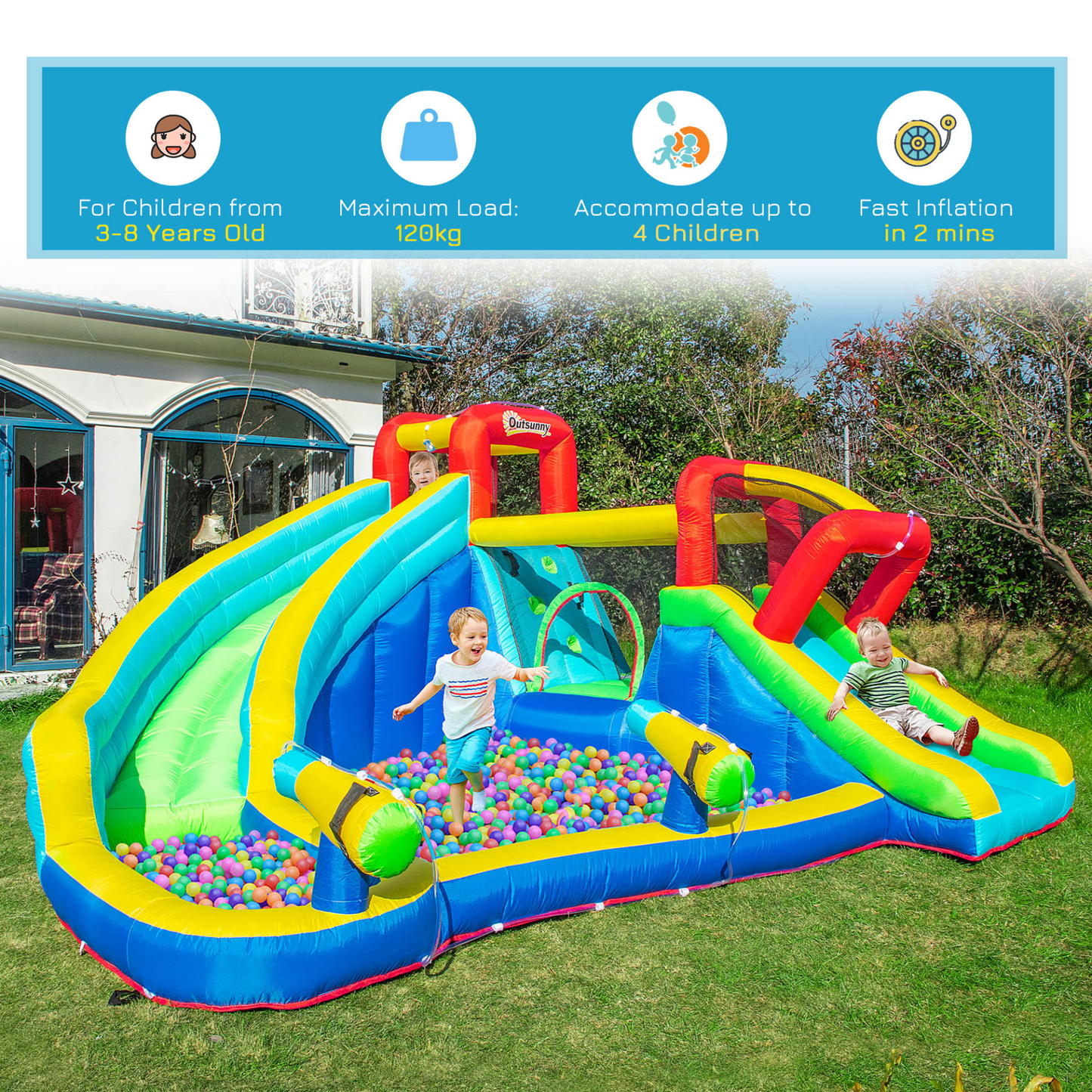 5 in 1 Inflatable Bounce House