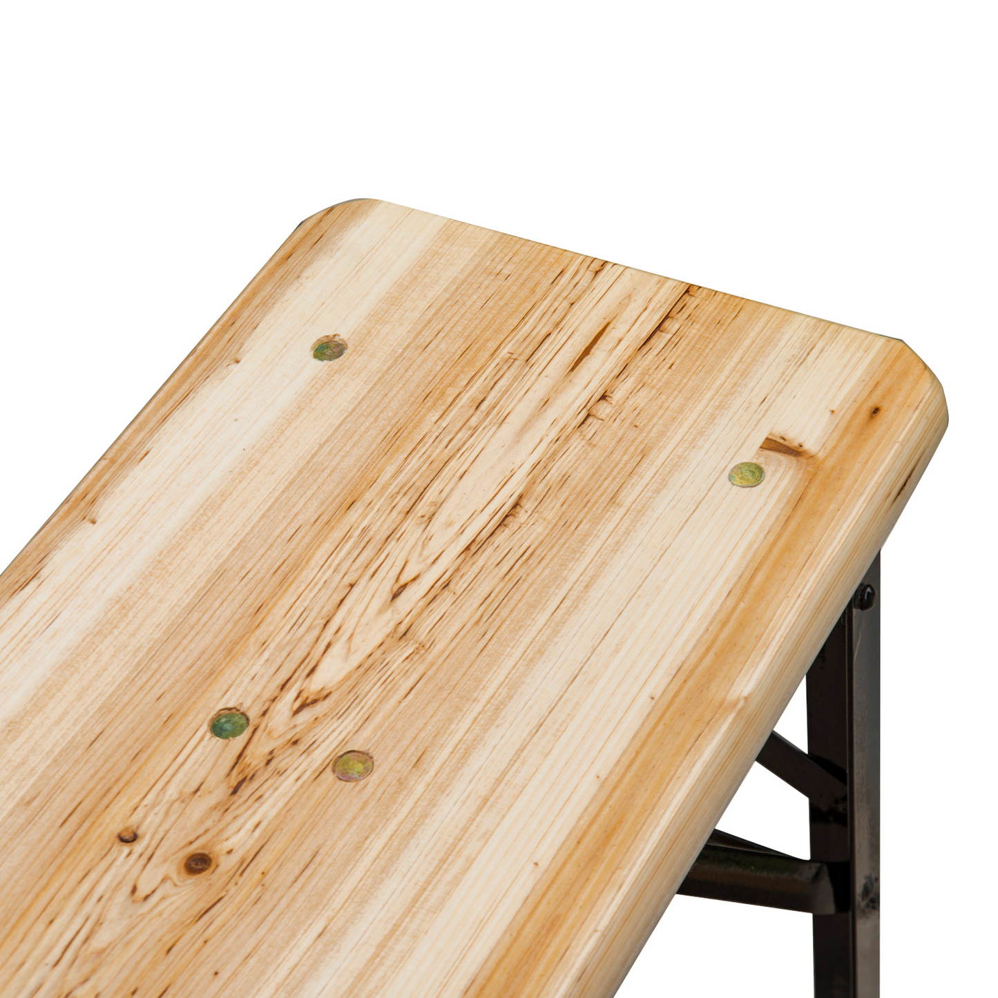 Trestle Beer Table and Bench Set Wood (120cm(L) x 25cm(W) x 46cm(H))