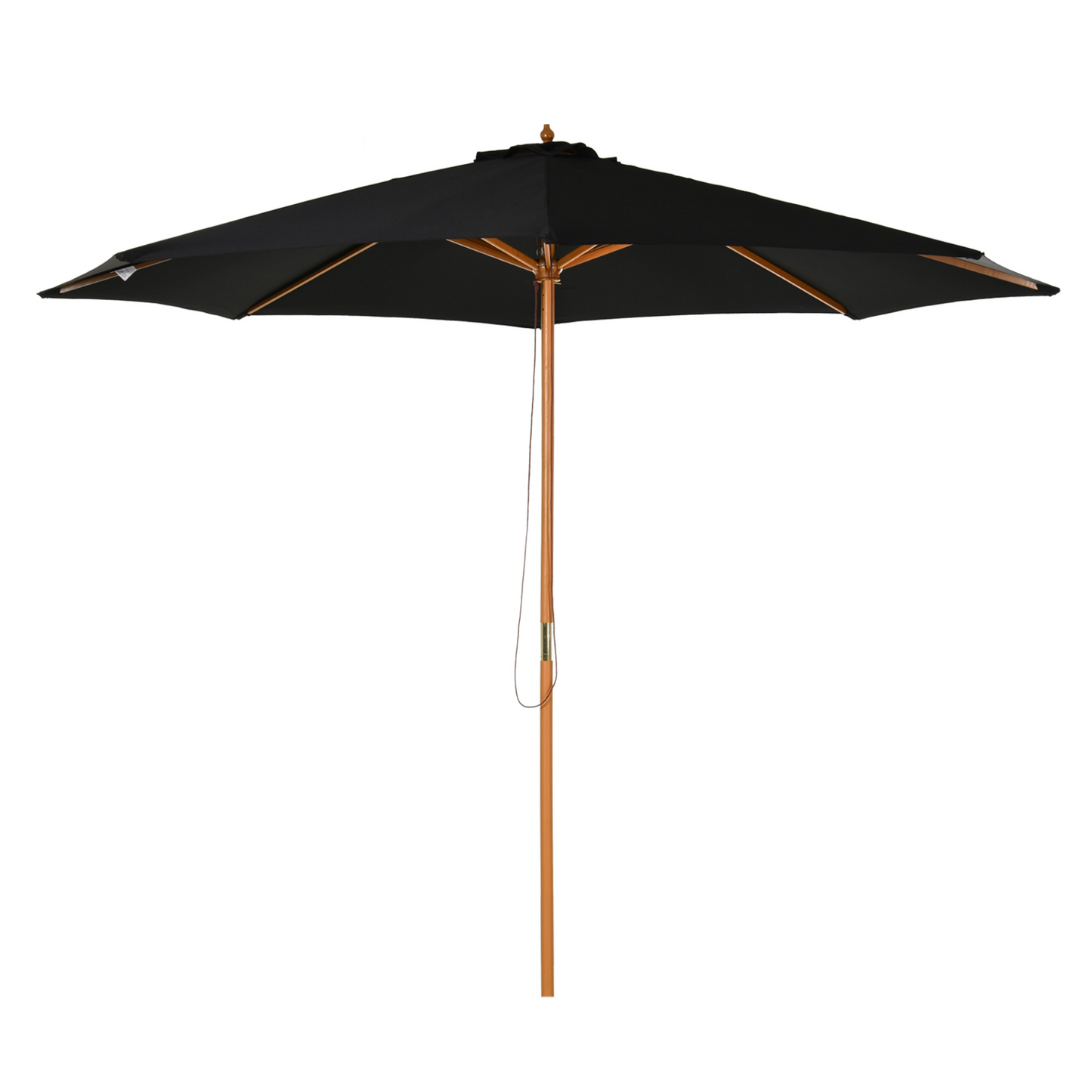 Black Fir Wooden Garden Parasol