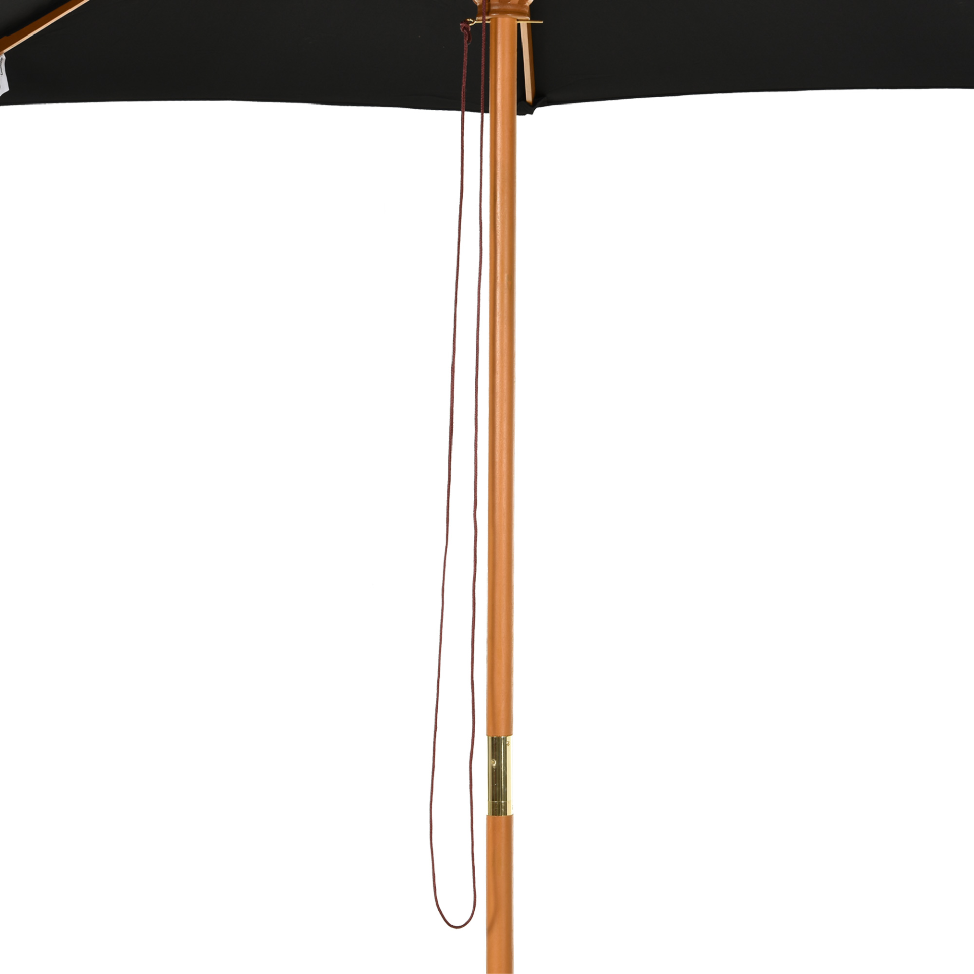 Black Fir Wooden Garden Parasol