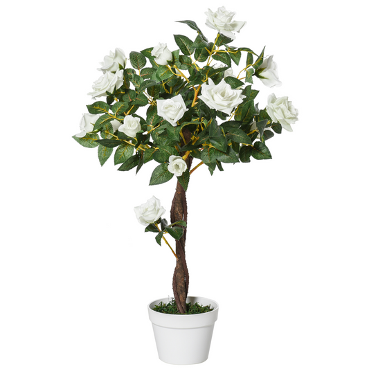 Artificial Rose Tree and Planter