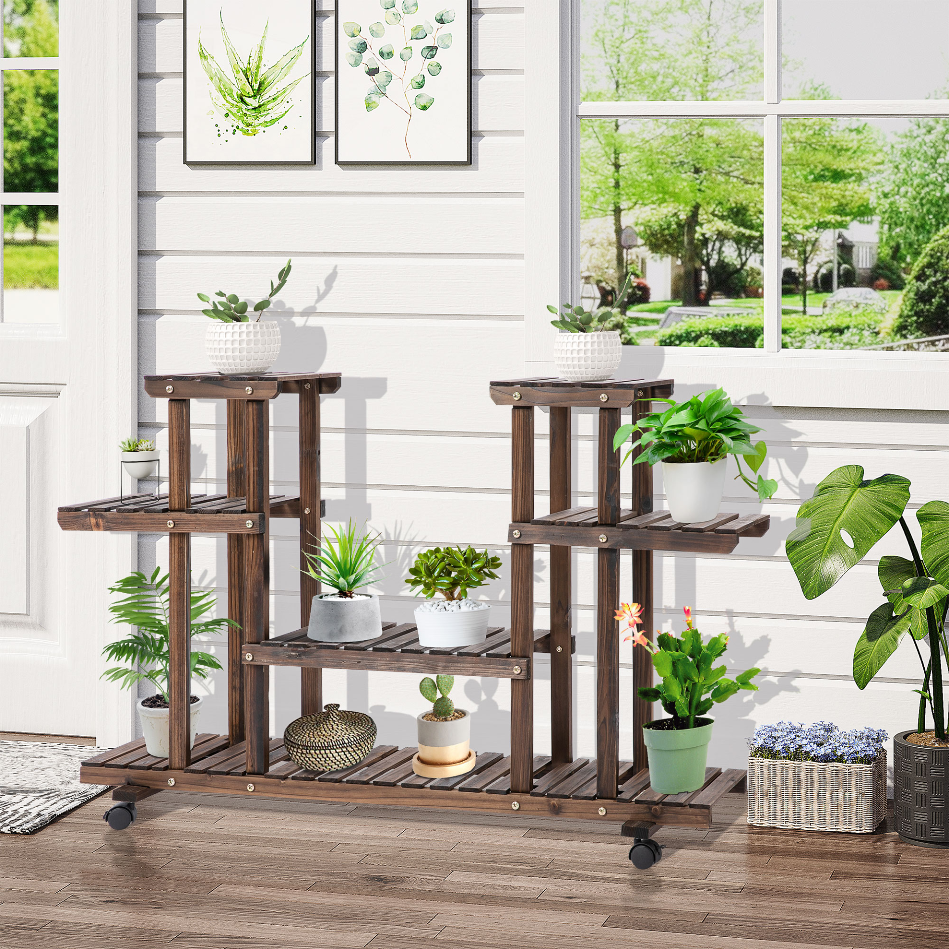 4-Tier Floor-standing Flower Rack