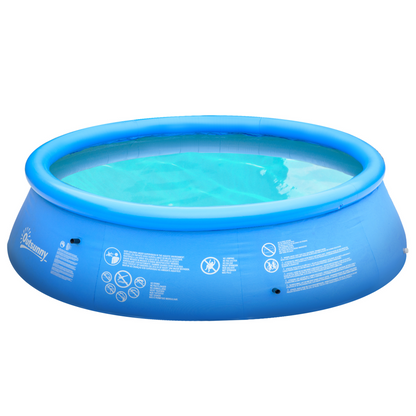 Blue Inflatable Swimming Pool Family-Sized 274cm x 76cm