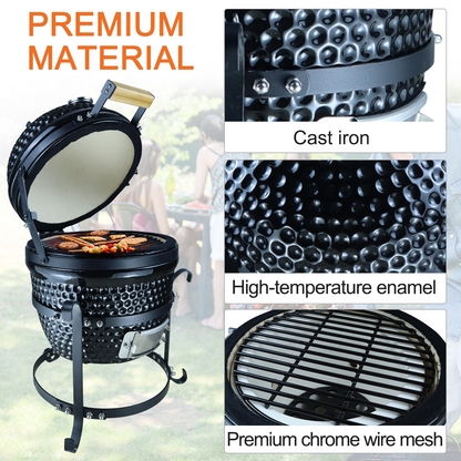 Ceramic Kamado BBQ Grill Smoker