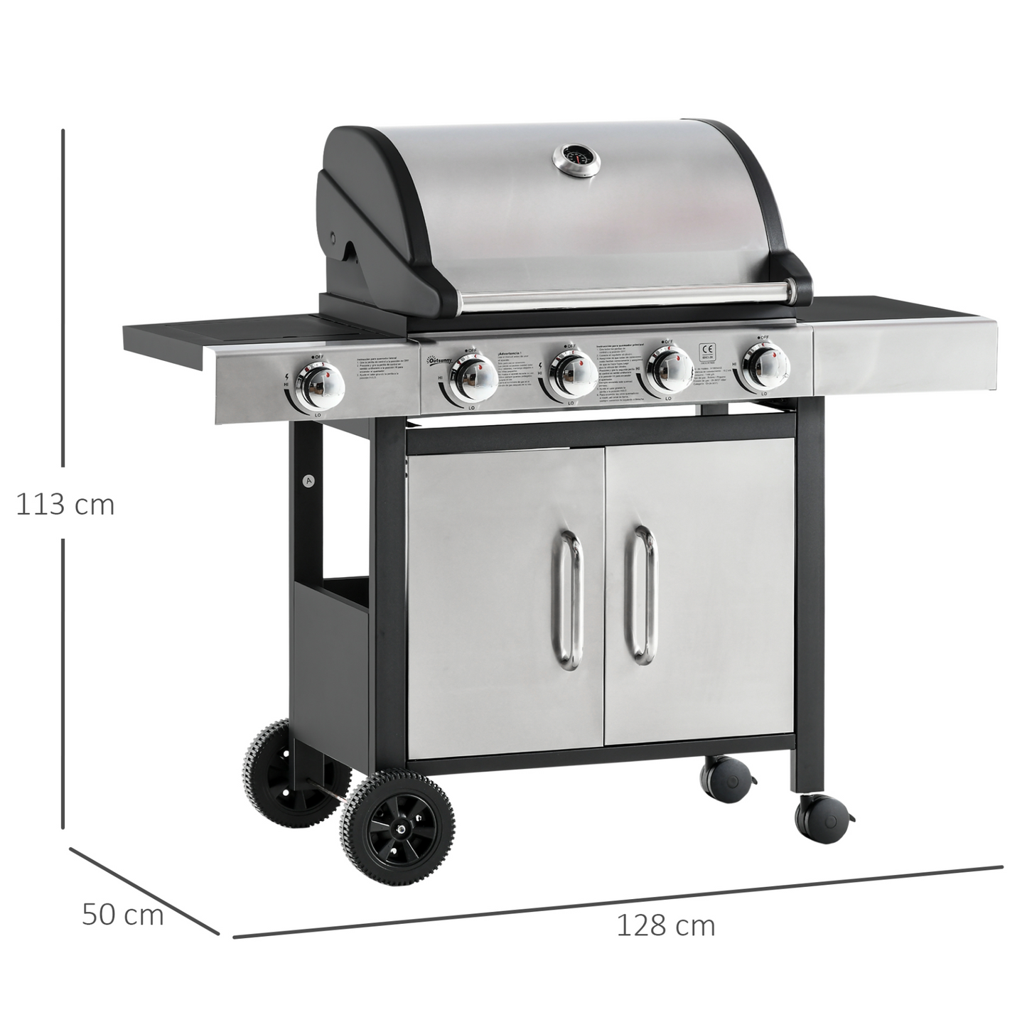 Gas Burner Barbecue Grill 4in1