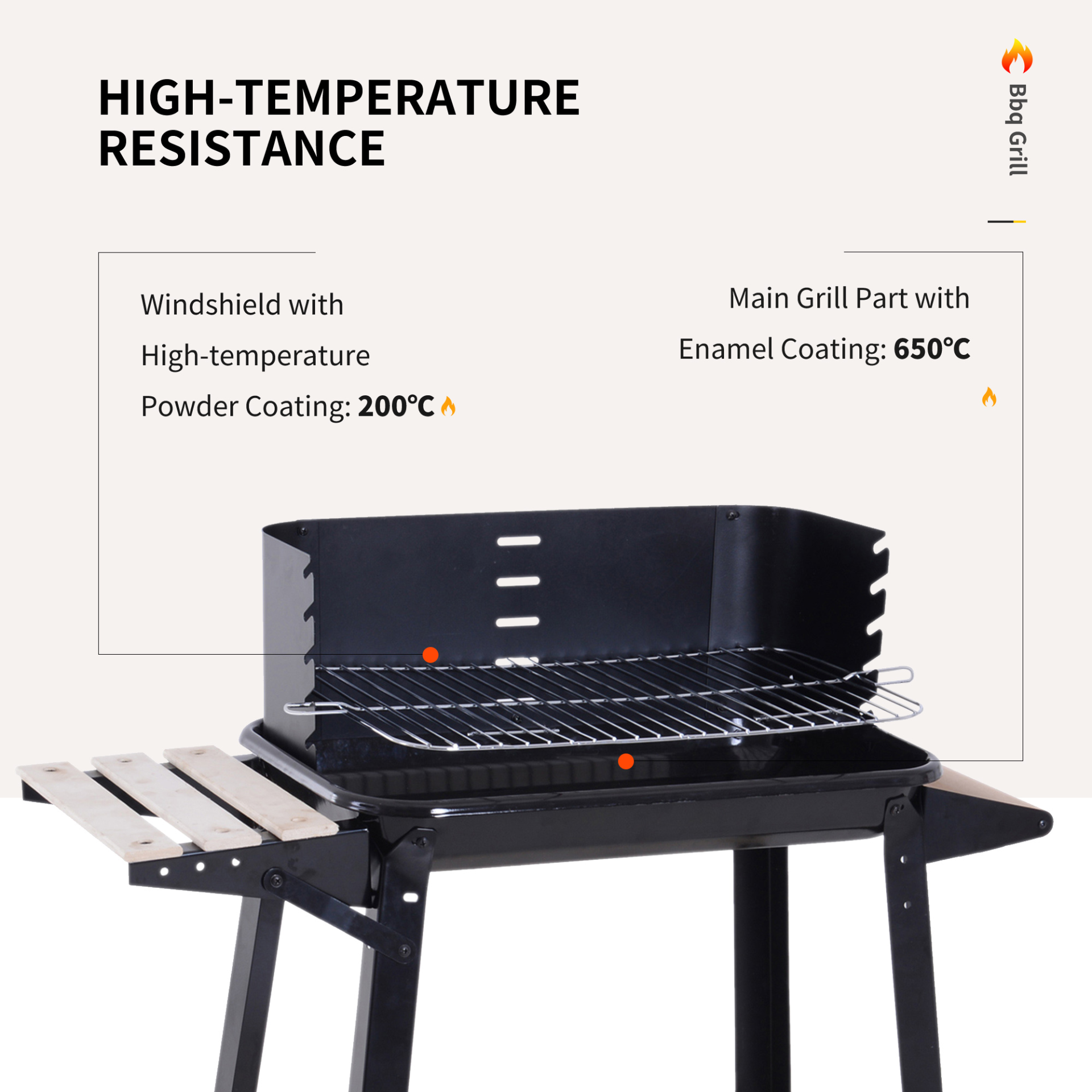 Outdoor Charcoal BBQ Grill | Jscapes Home and Garden