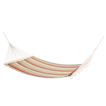  Double Cotton Hammock Camping Swing Red