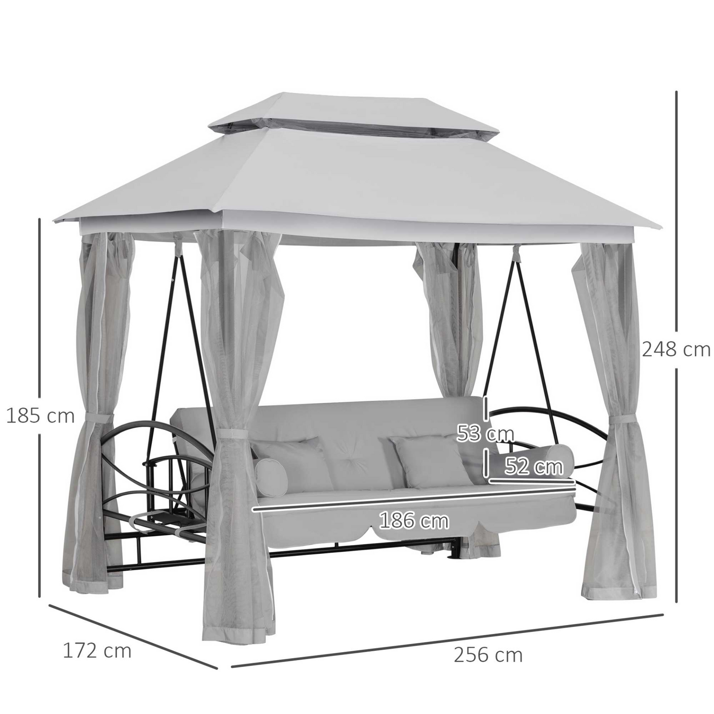 3-in-1 Convertible Garden Swing