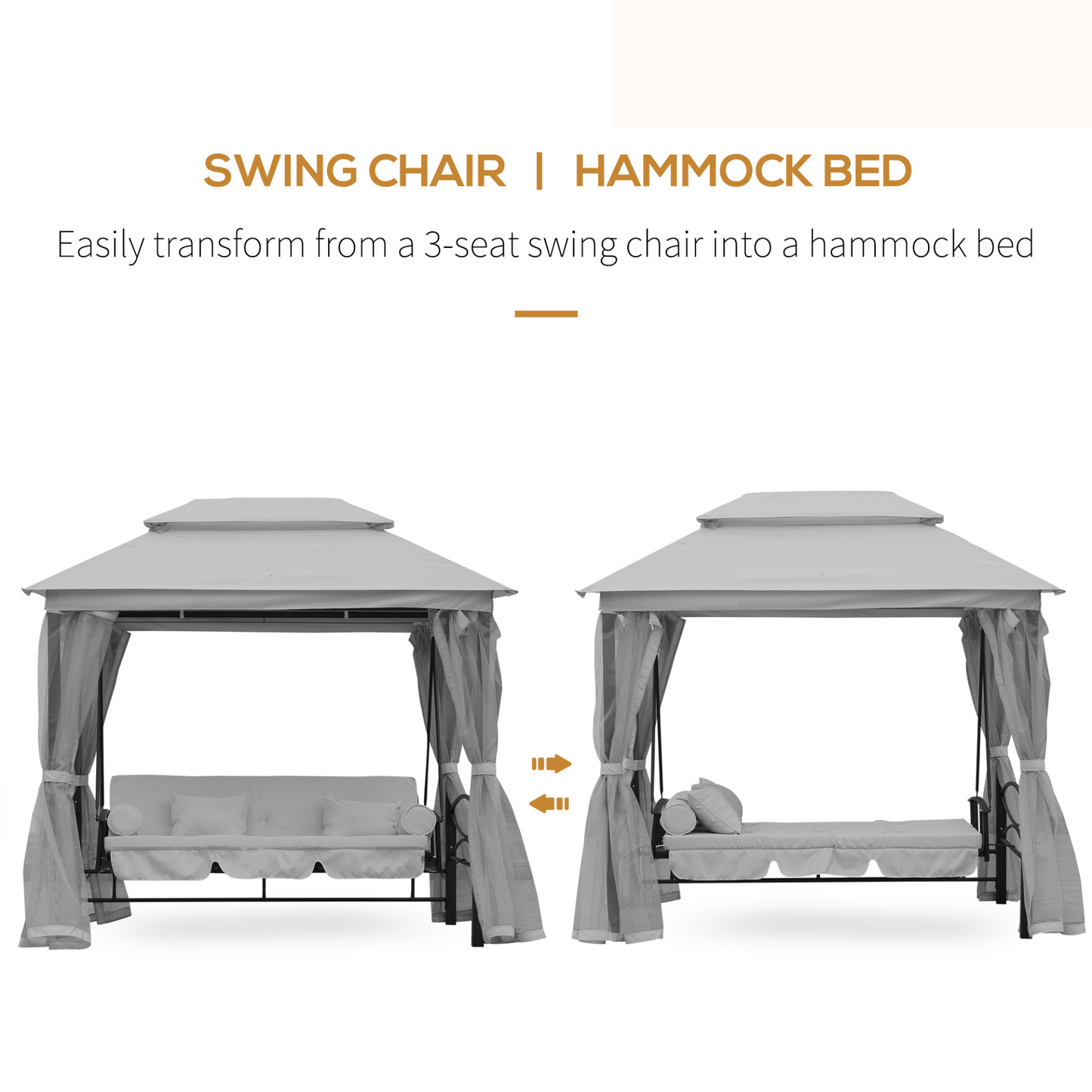 3-in-1 Convertible Garden Swing