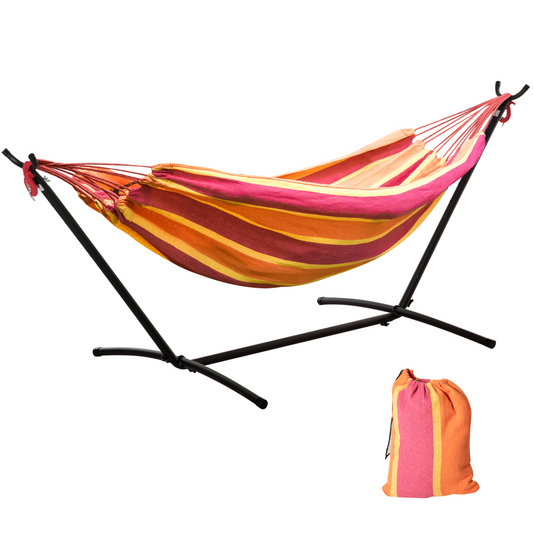 Hammock with Stand Red Stripe