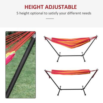 Hammock with Stand Red Stripe