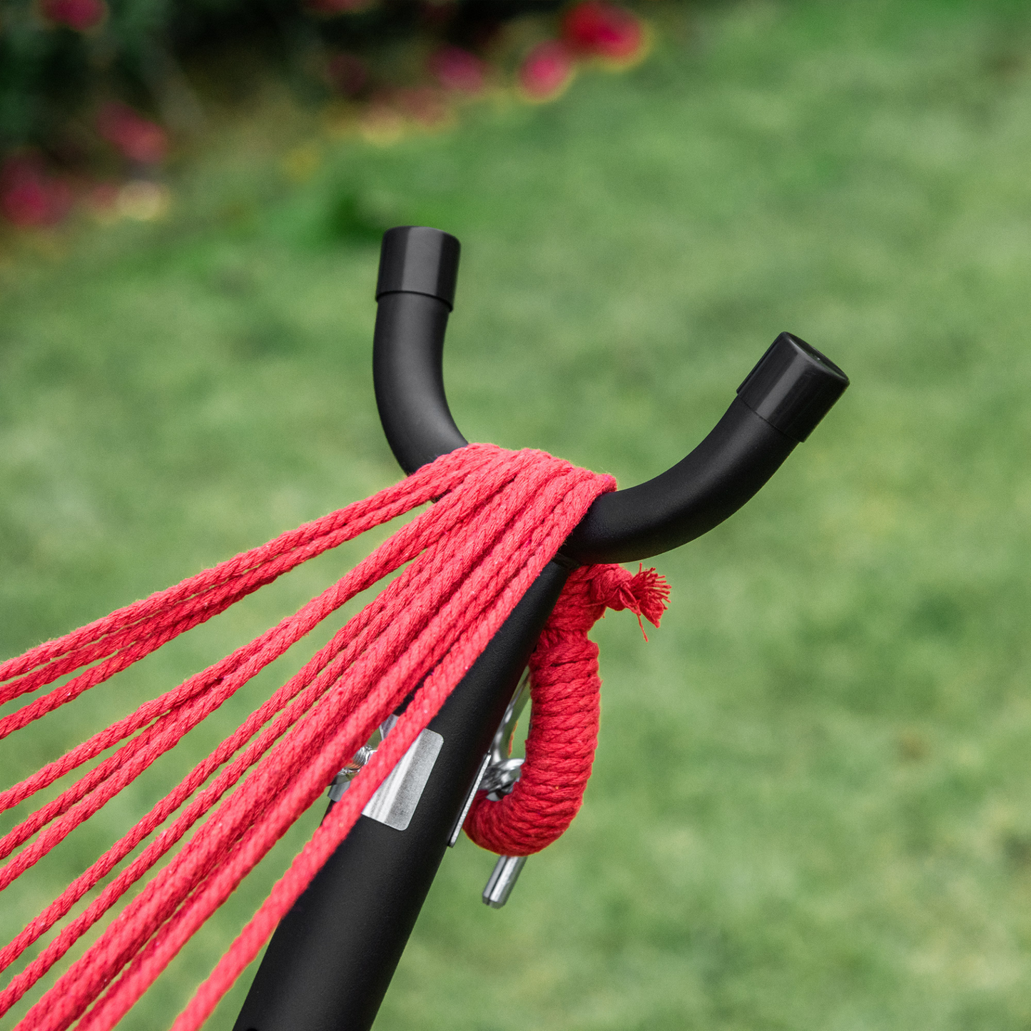 Hammock with Stand Red Stripe