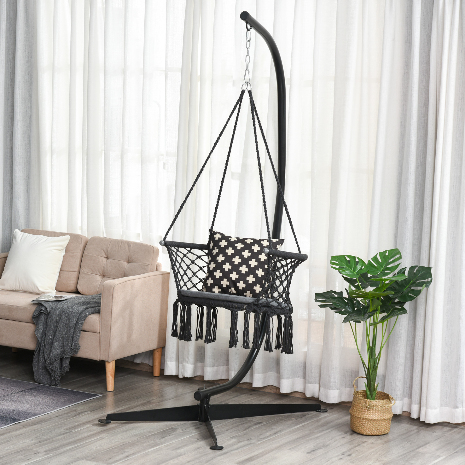 Hanging Hammock ChairDark Grey