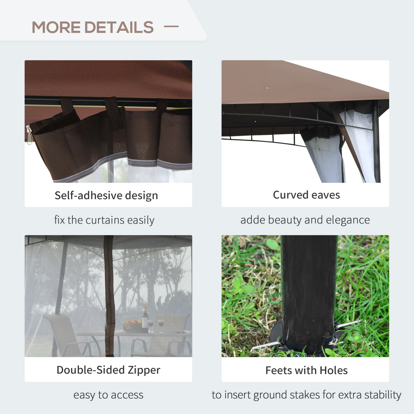  Metal Gazebo and Canopy Shelter | Jscapes Home and Garden