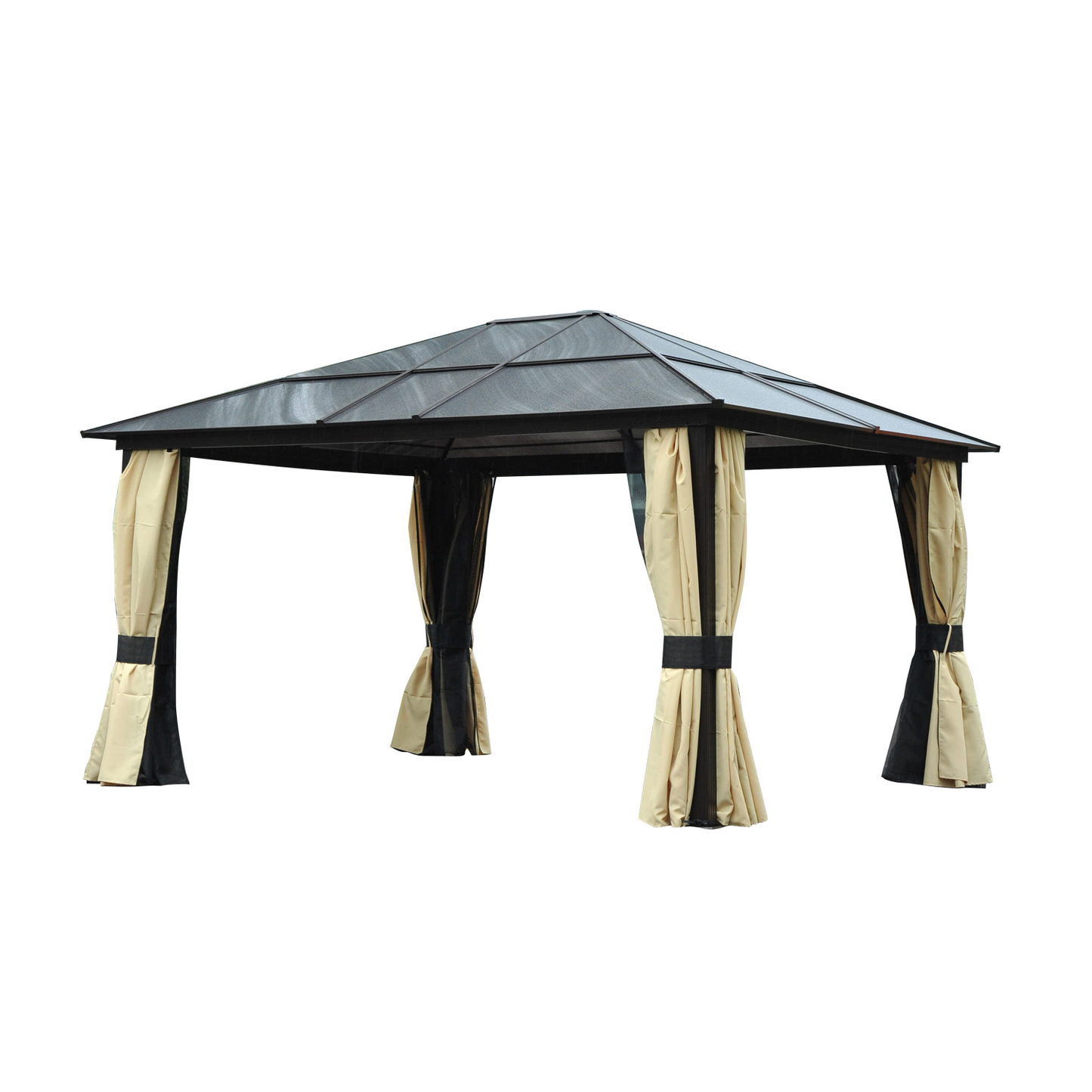 Outsunny Hardtop Gazebo with Polycarbonate Roof | Jscapes