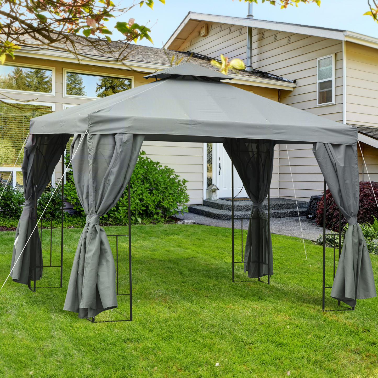 Outsunny Metal Gazebo | Jscapes Home and Garden   